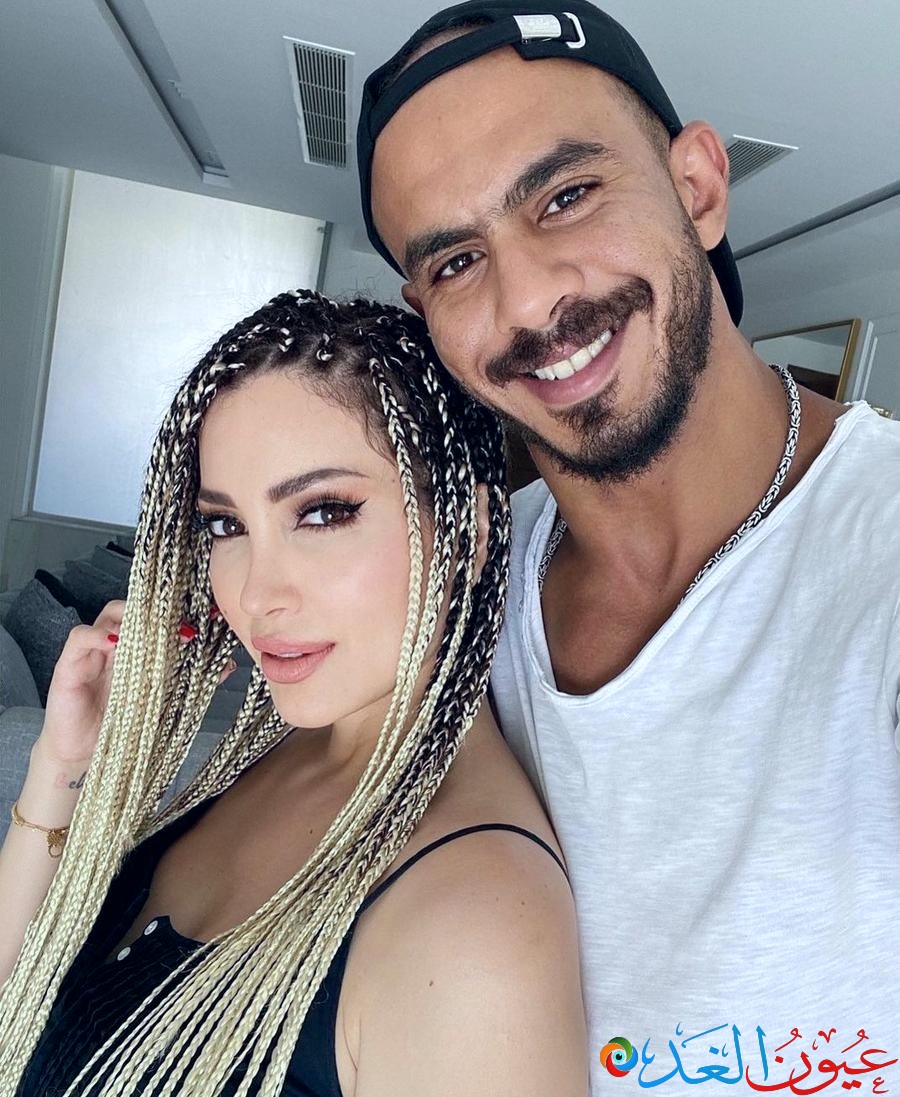 الفنانة نسرين طافش وزوجها