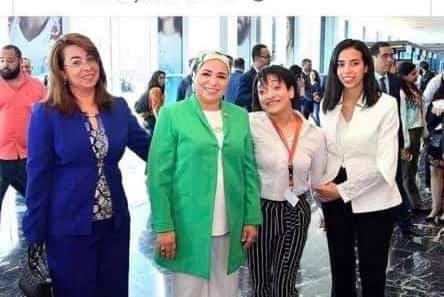 ريم يحيى..مستقبل إعلامية من ذوي الهمم ريم يحيى مع سيدة مصر الأولى