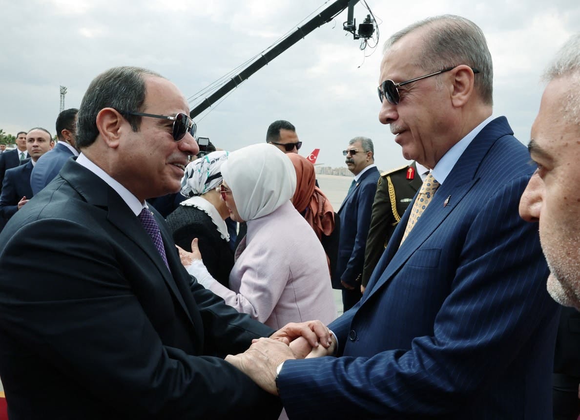 الرئيس السيسي يستقبل أردوغان