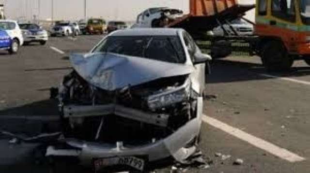 إصابة 9 اشخاص في إنقلاب سياره علي طريق محور الضبعة