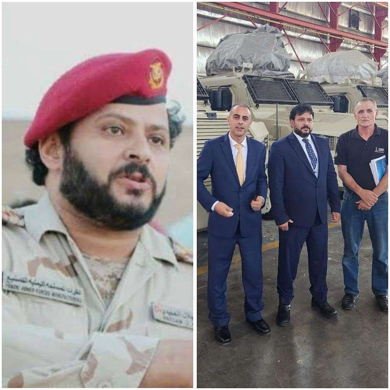 العبيدي في مصنع المدرعات اليمني