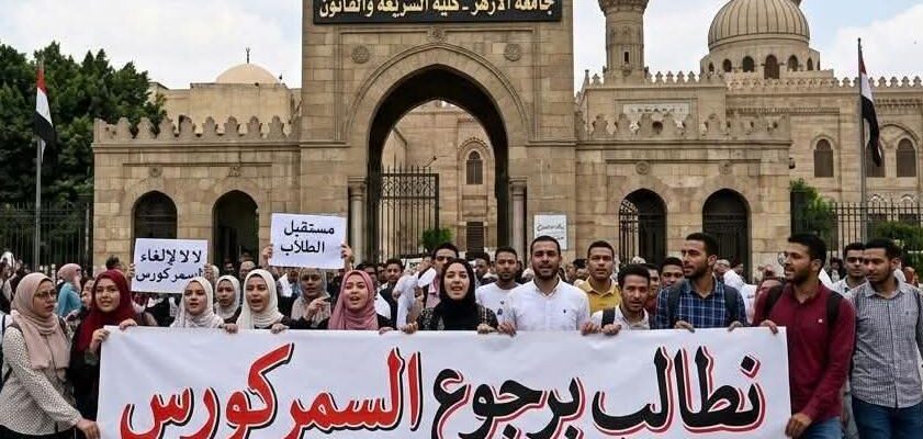 كفايه ضغط نفسي وعصبي المطالبه بعودة السمار كورس لطلاب جامعة الأزهر