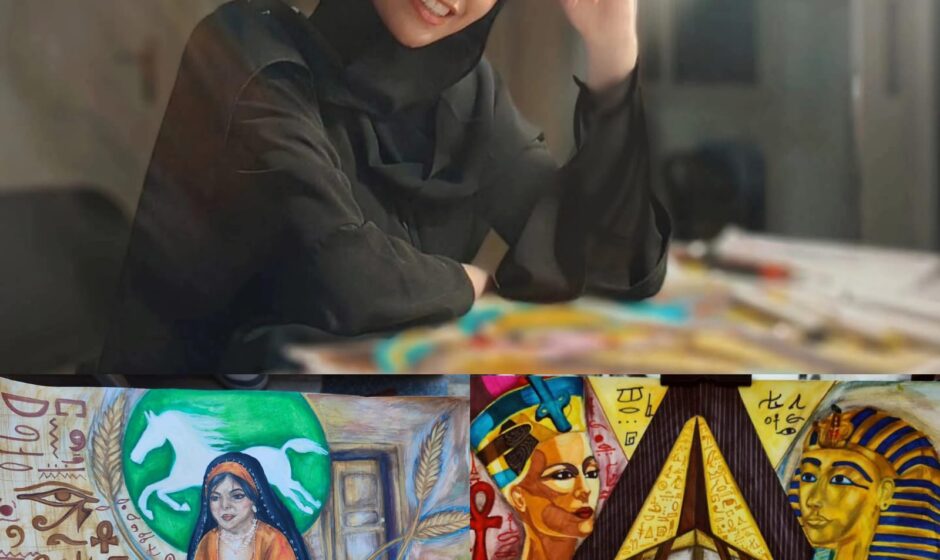 قصة صعود مذهلة.. رندا محمد (14 عامًا) تتصدر محركات البحث في الفن التشكيلي